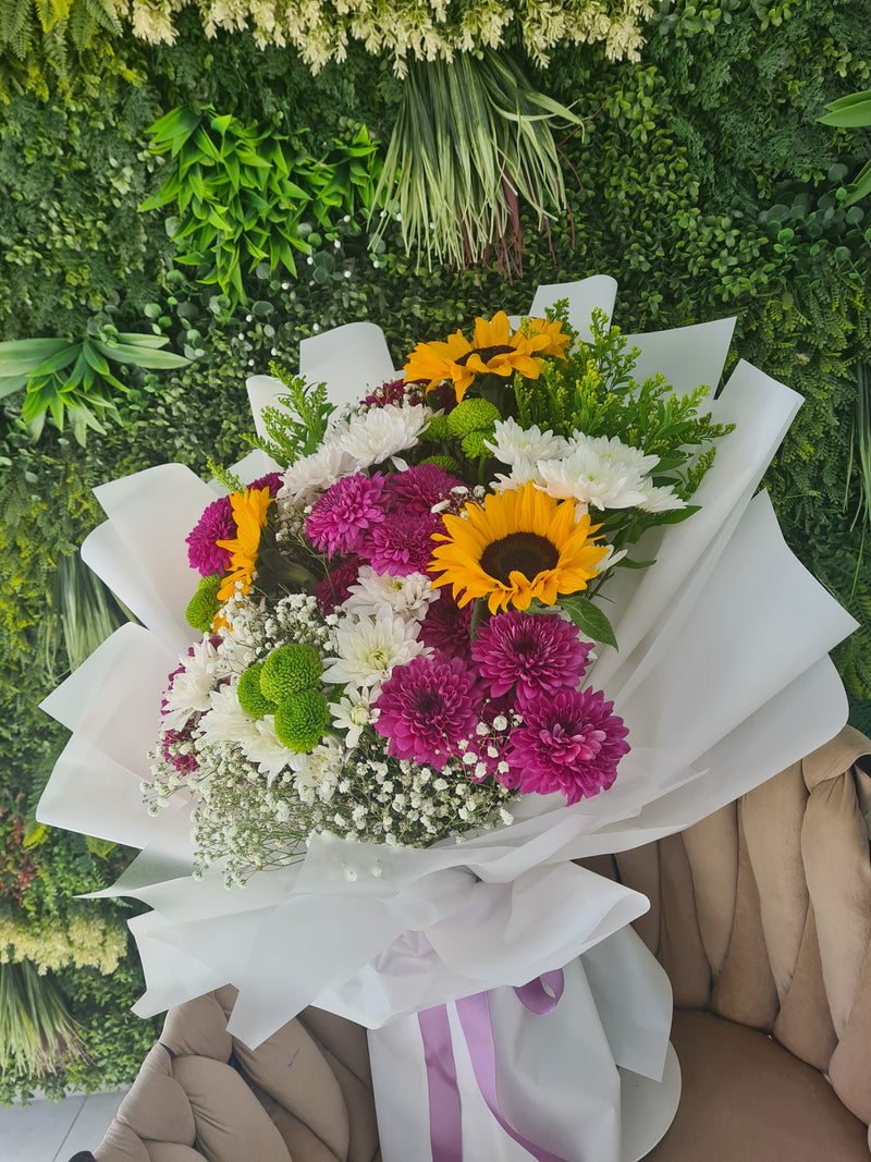 Snuggle with Sunflowers