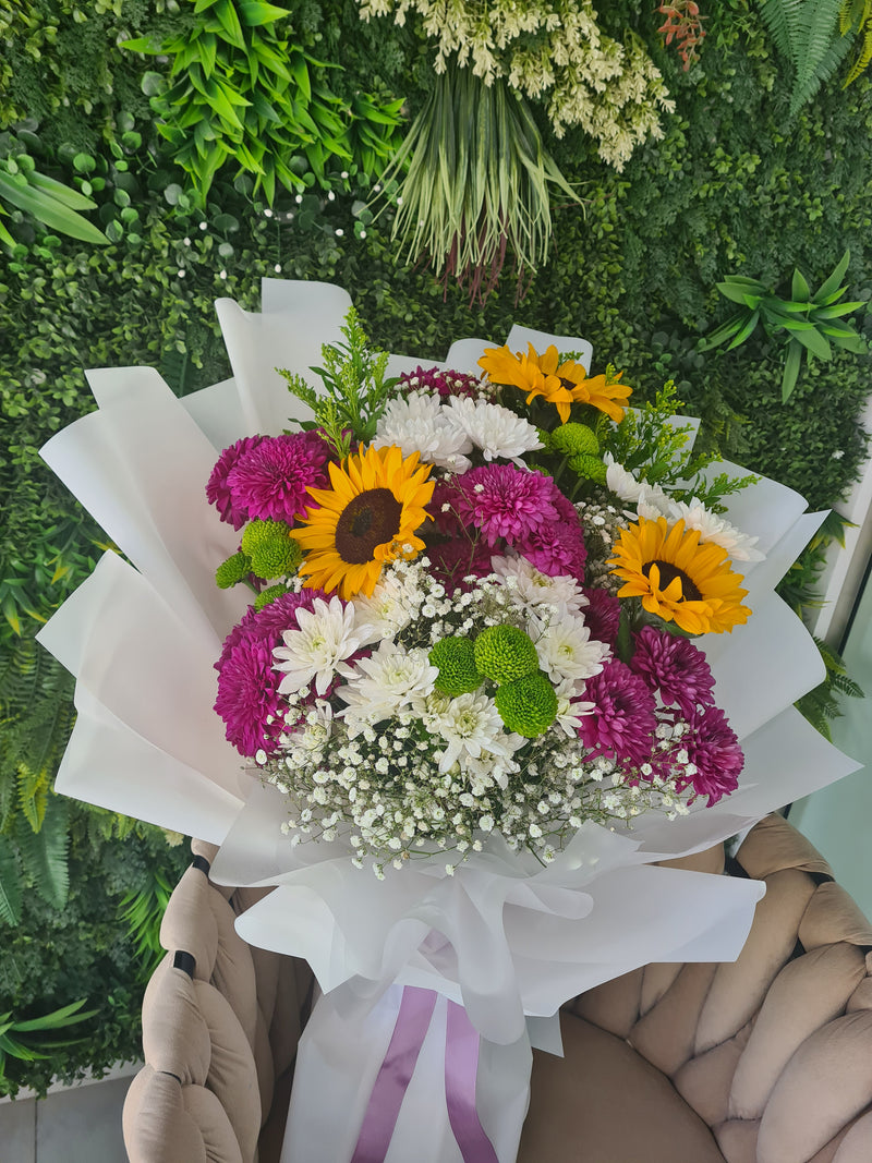 Snuggle with Sunflowers