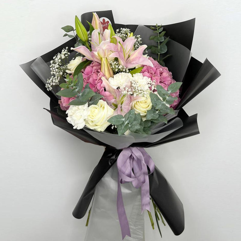 Mix with Pink Lilies Bouquet