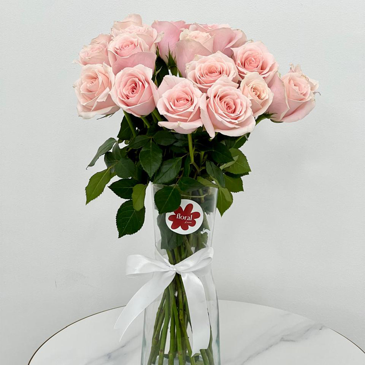 Pink Rose Vase Arrangement