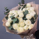 Bouquet of 22 White Roses