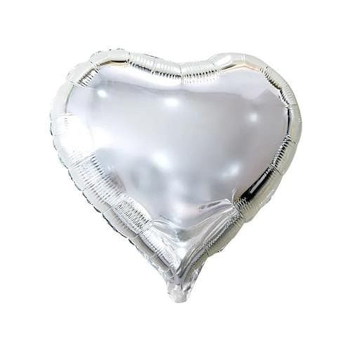 Plain Silver Heart Foil Balloon