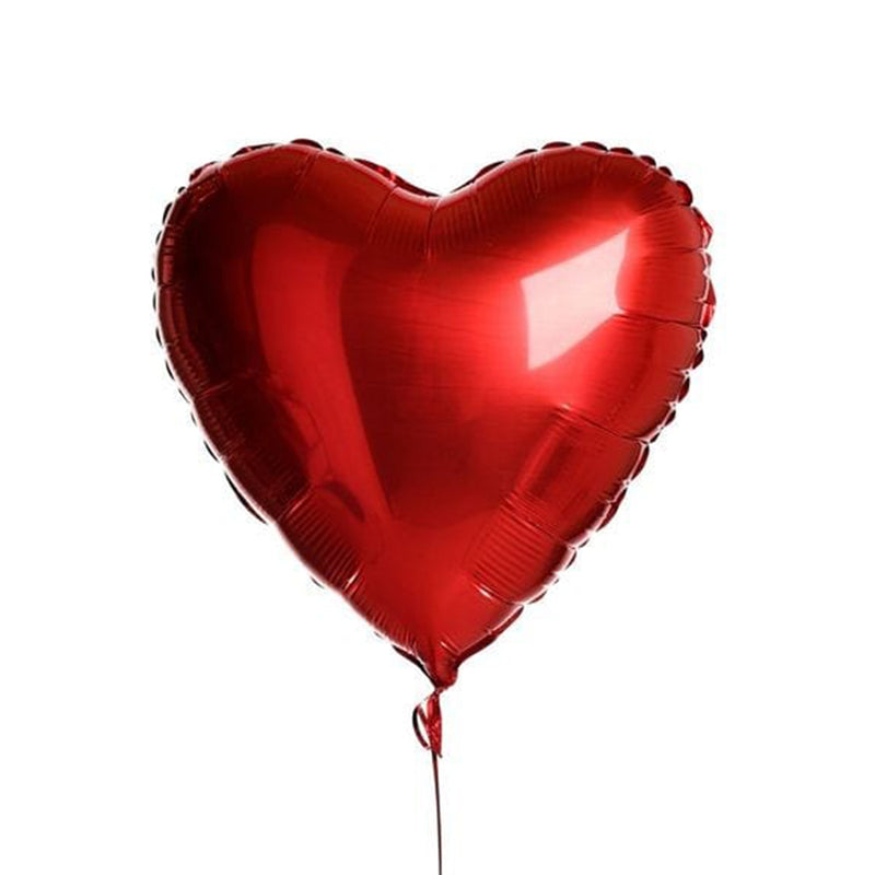 Plain Red Heart Foil Baloon